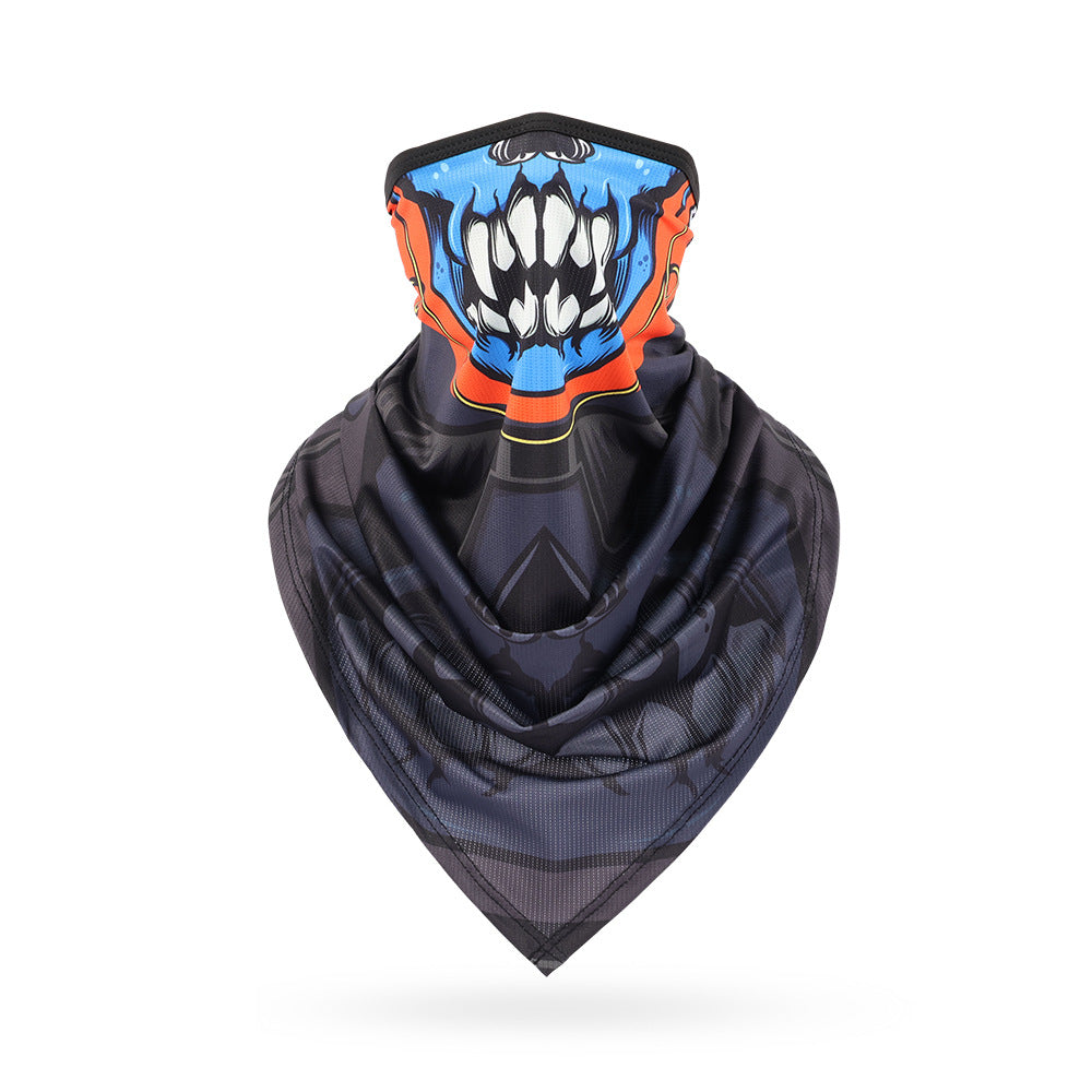 Ice Silk Skeleton Motorcycle Mask
