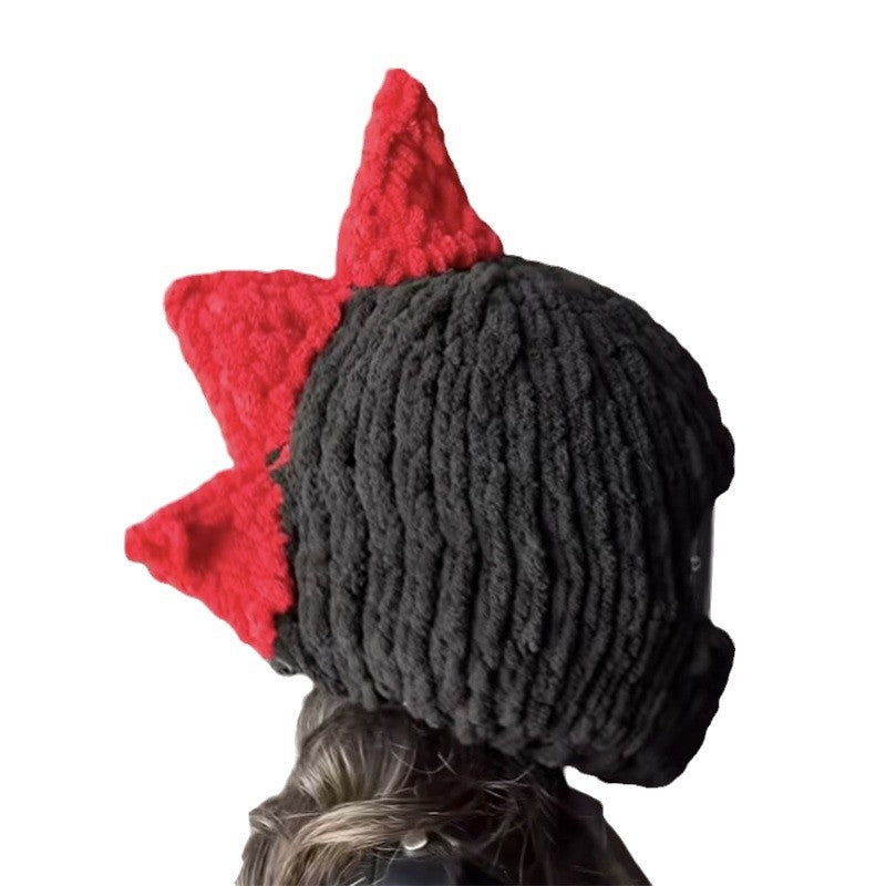 Helmet Hat Cartoon Knitted Autumn/Winter Motorcycle Helmet Protective Cover