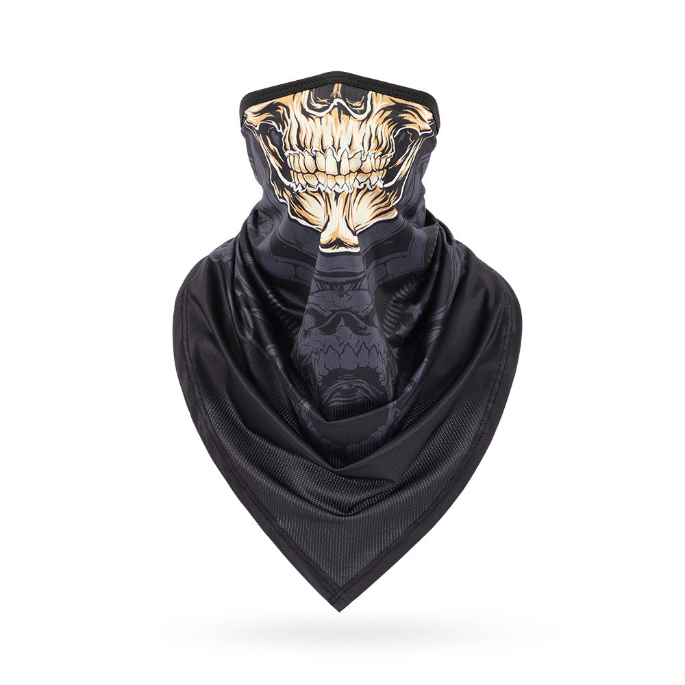 Ice Silk Skeleton Motorcycle Mask