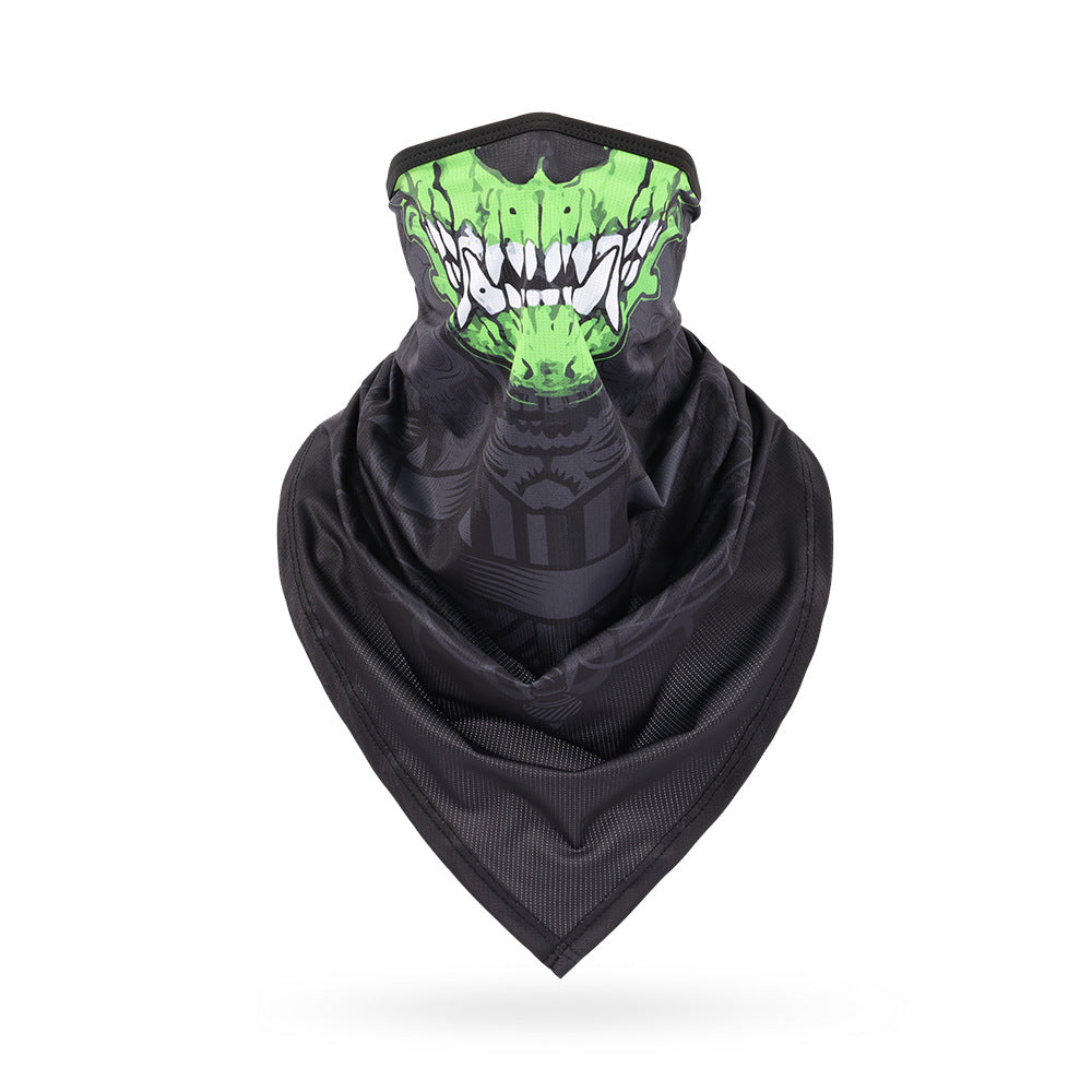 Ice Silk Skeleton Motorcycle Mask