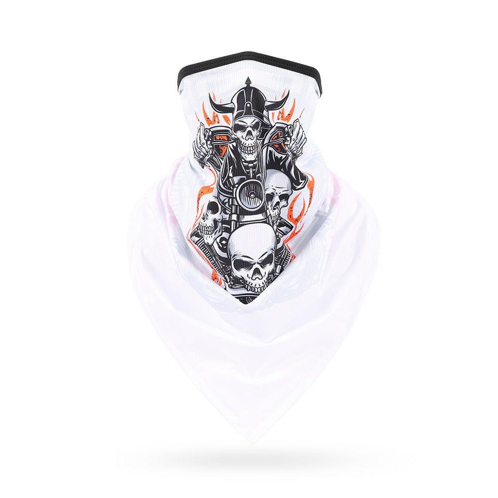 Ice Silk Skeleton Motorcycle Mask