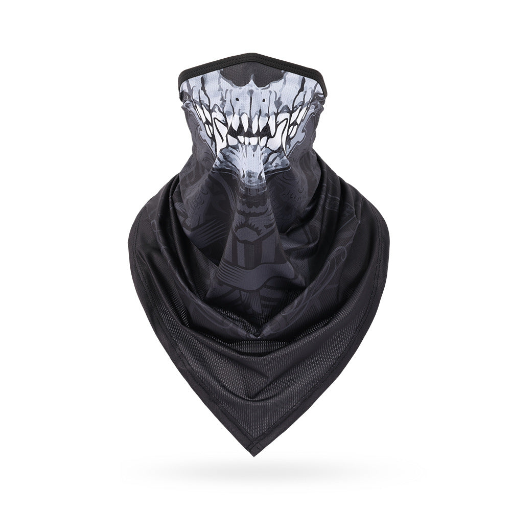 Ice Silk Skeleton Motorcycle Mask