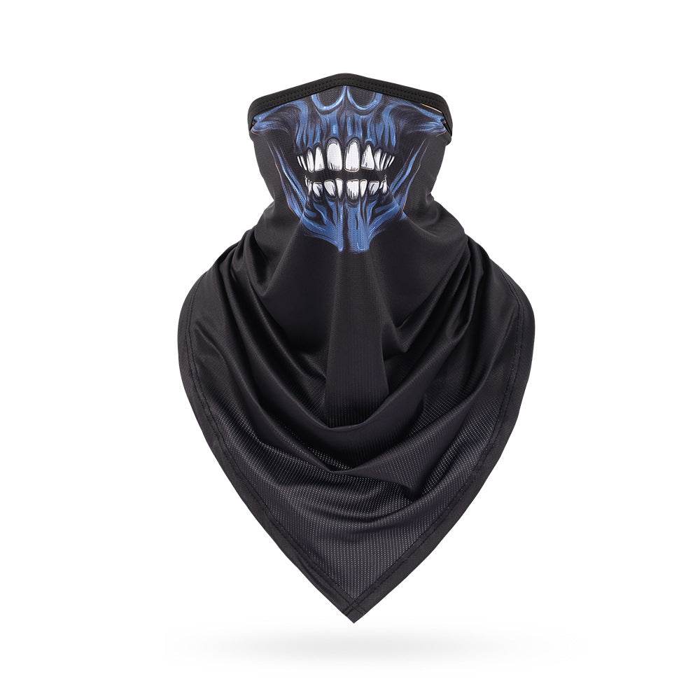 Ice Silk Skeleton Motorcycle Mask