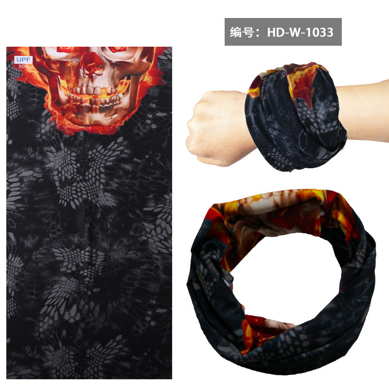 Breathable Sunscreen Ice Silk Magic Headband Riding Mask