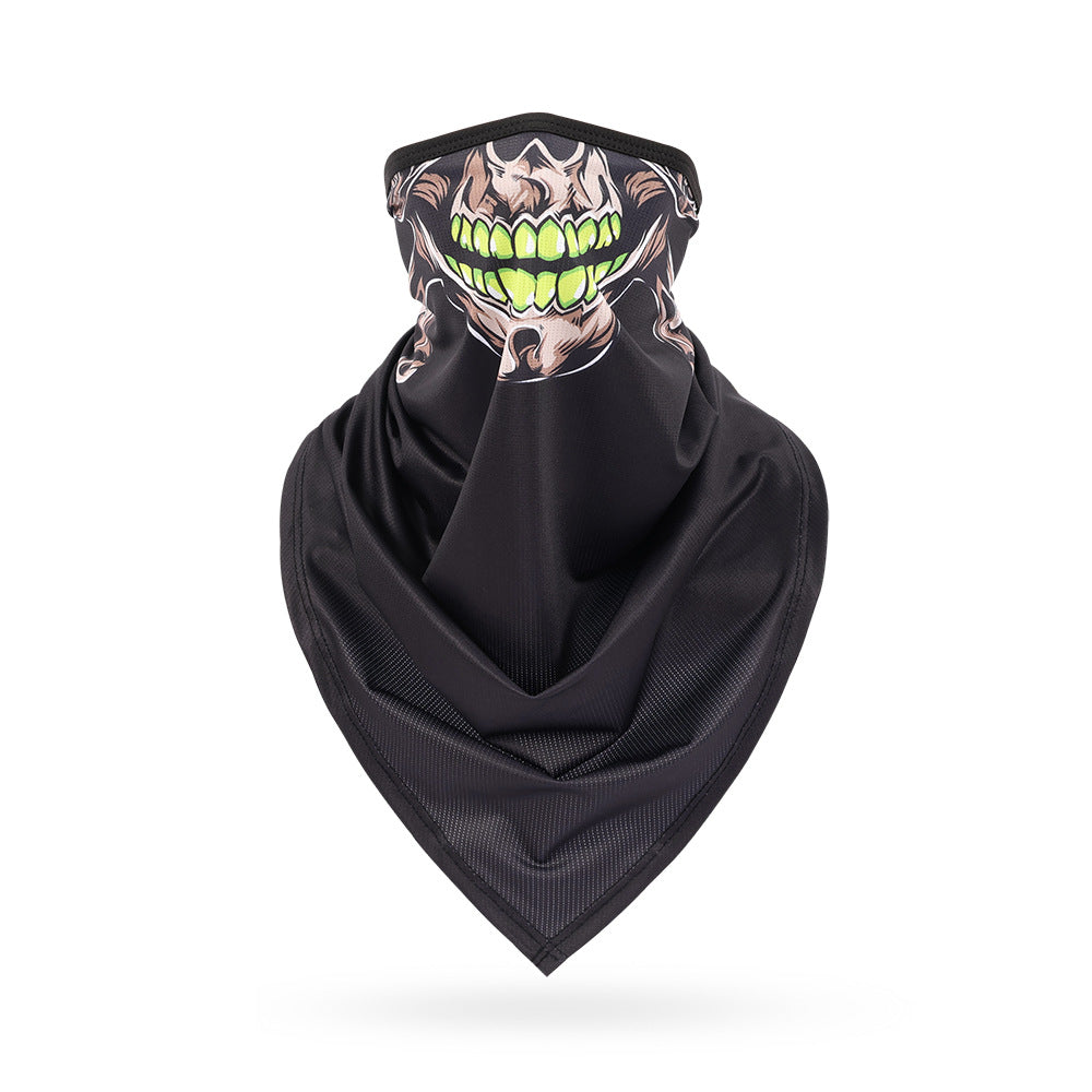 Ice Silk Skeleton Motorcycle Mask