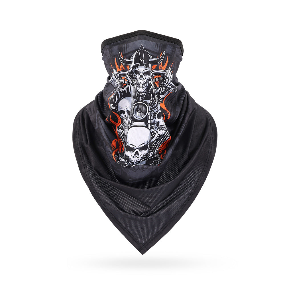 Ice Silk Skeleton Motorcycle Mask