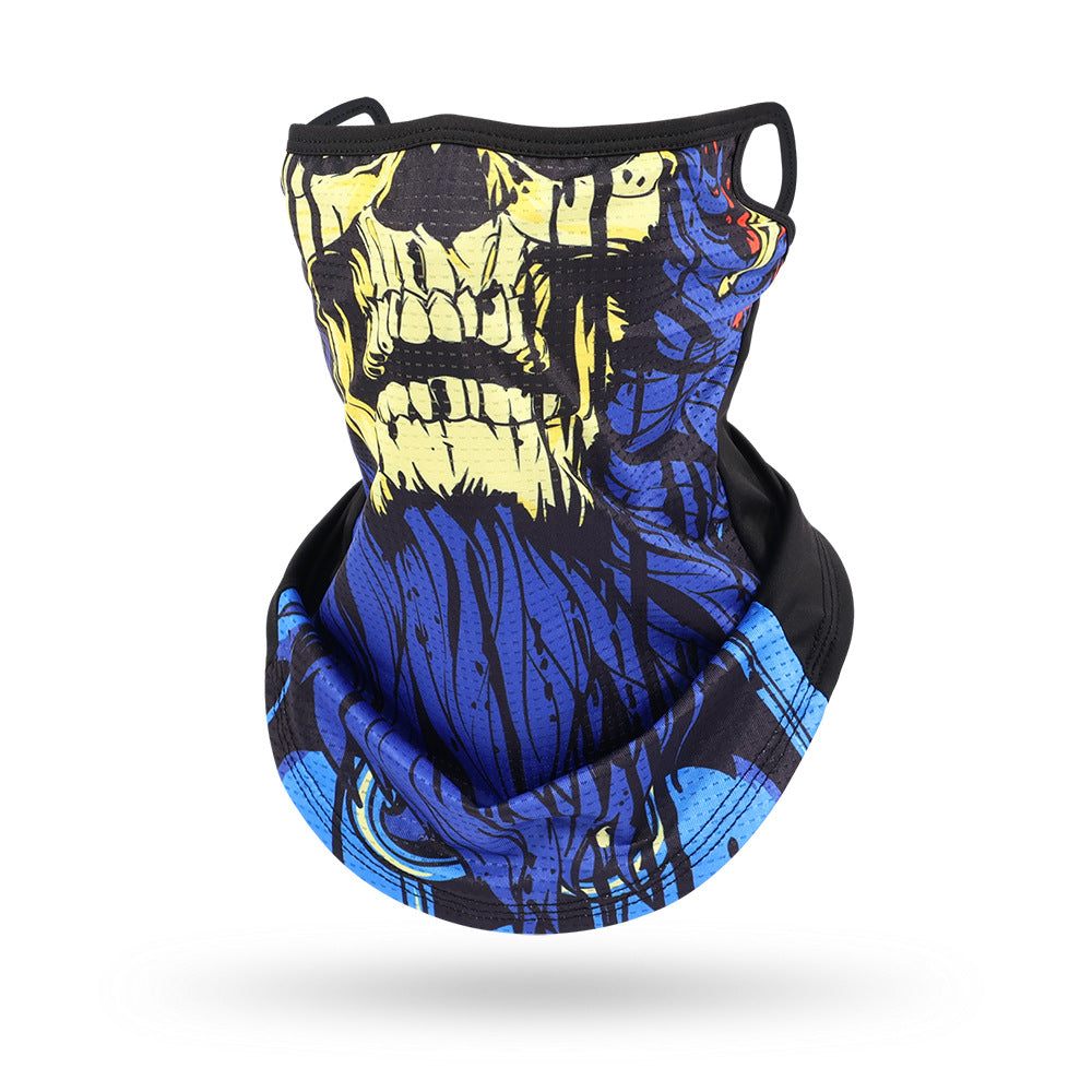 Ice Silk Mesh Ear Hanging Mask Skeleton Outdoor Cycling Mask