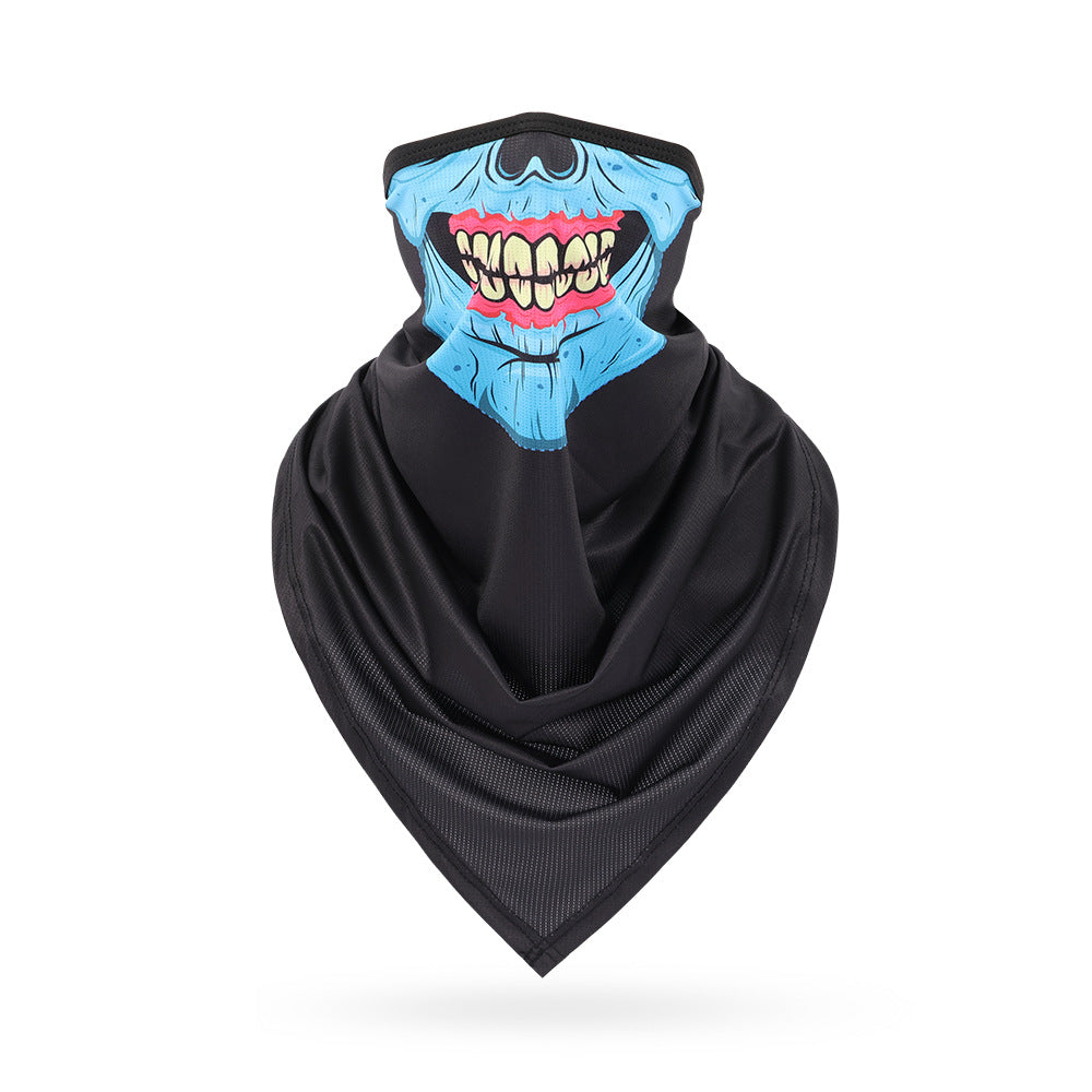 Ice Silk Skeleton Motorcycle Mask