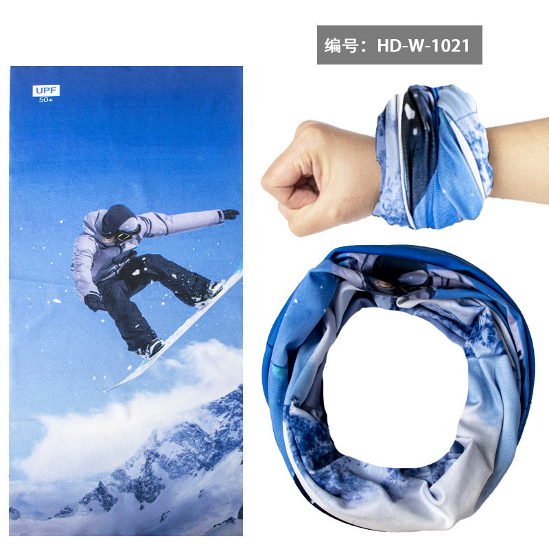 Breathable Sunscreen Ice Silk Magic Headband Riding Mask