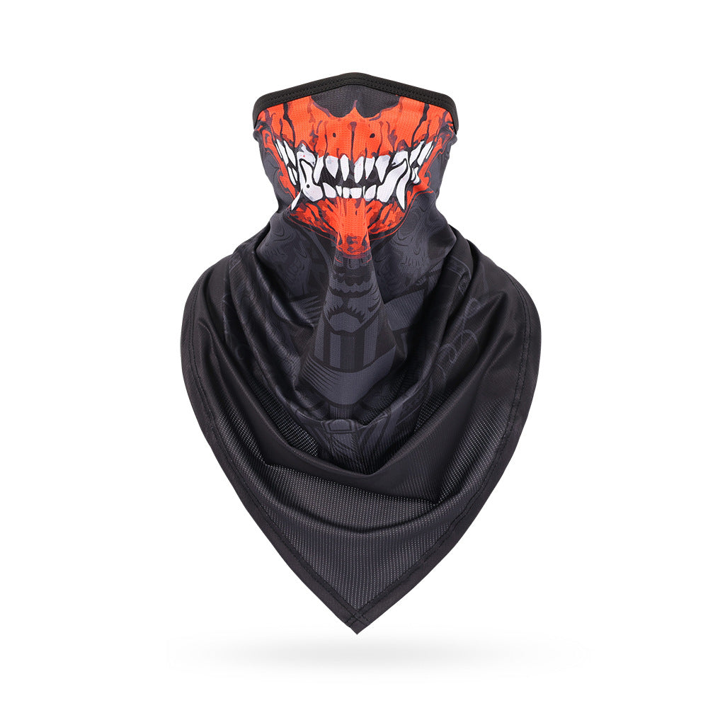 Ice Silk Skeleton Motorcycle Mask