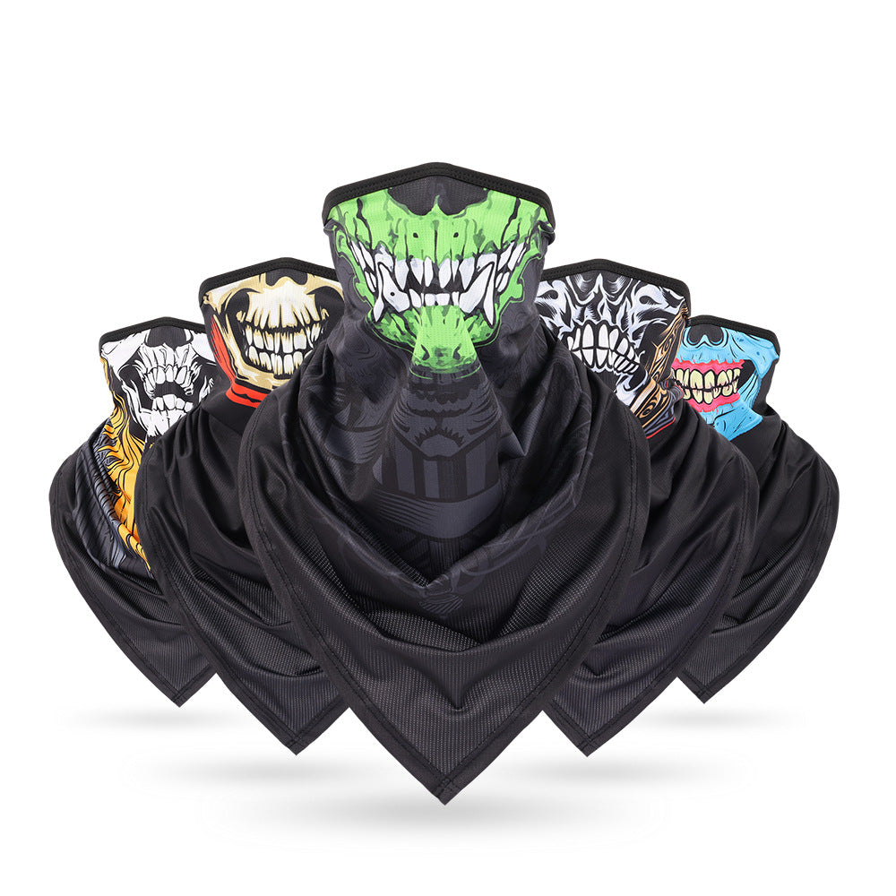 Ice Silk Skeleton Motorcycle Mask