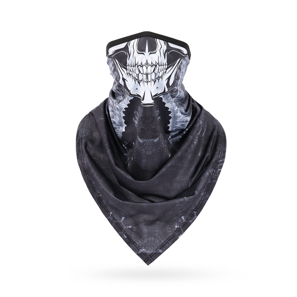 Ice Silk Skeleton Motorcycle Mask