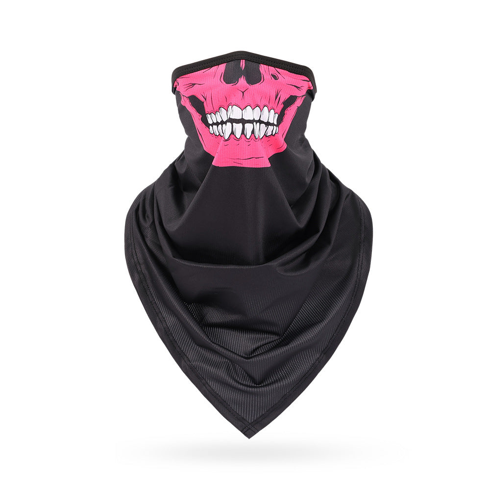 Ice Silk Skeleton Motorcycle Mask