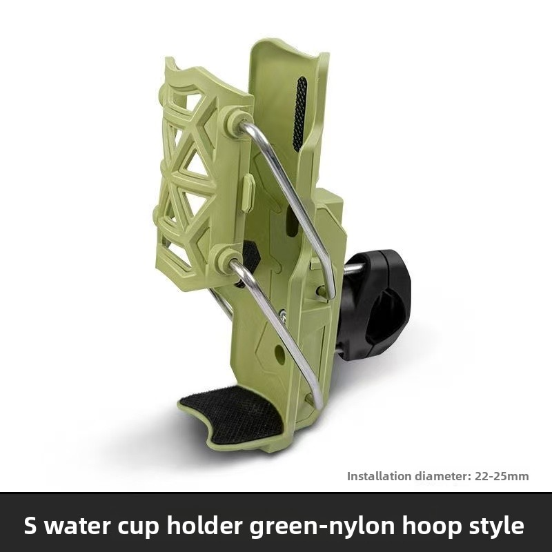 Adaptive cycling bicycle, electric bike, and motorcycle water bottle holder