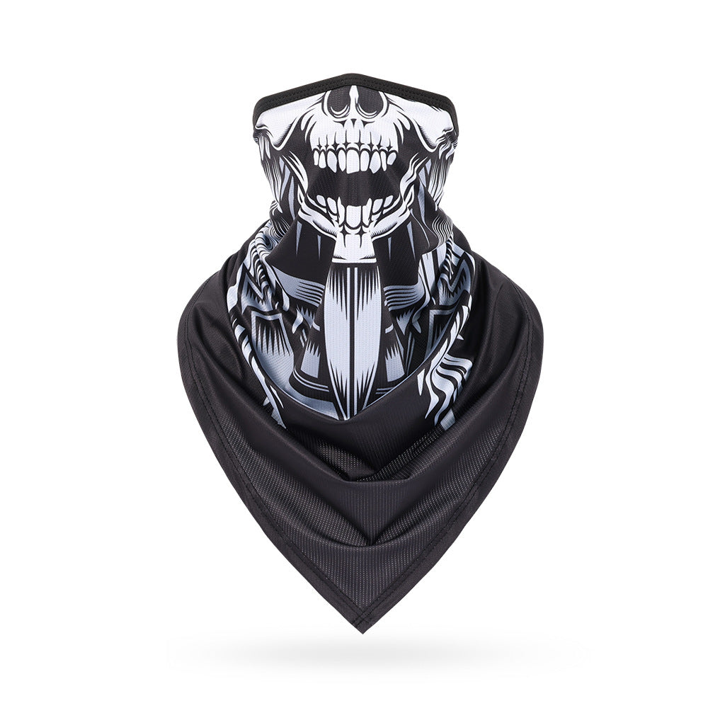 Ice Silk Skeleton Motorcycle Mask
